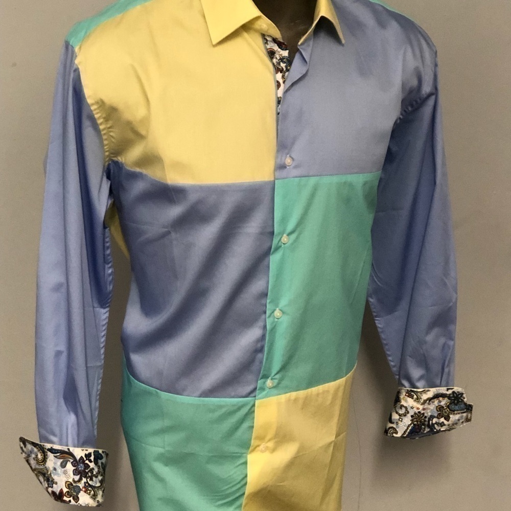 Steven land button down shirt multi color - Picture 2 of 2